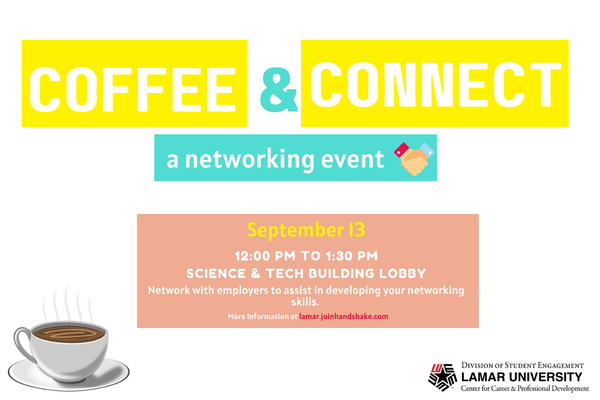This event is designed to allow students to meet and connect with employers in a relaxed atmosphere to build and develop their networking skills.
